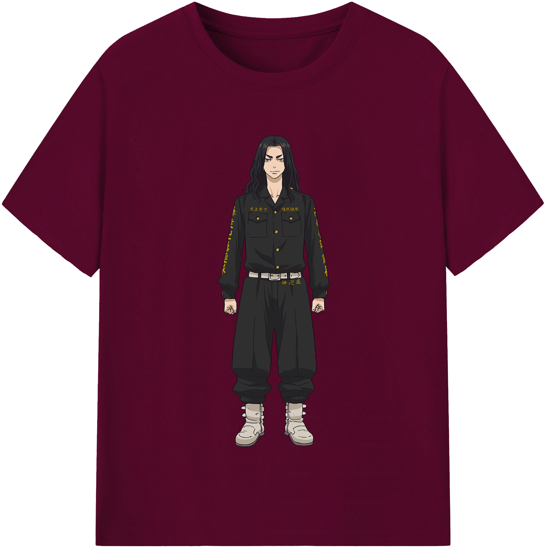 （画像用） 東京リベンジャーズ Tokyo Revengers レディースカジュアルプリントTシャツ（綿100％）